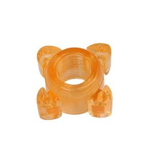 TRANSPARENT 4 TUBE FINGERCOCK RING CR-010