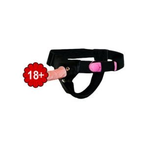 LELUV 6.5 MALE HOLLOW VIBRATING STRAP ON SO-010