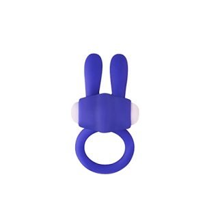 KINGFANSION MINI VIBRATING RABBIT COCK RING (BLUE) CR-017