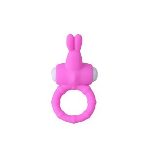 RABBIT VIBRATING PENIS RING BLUE LOLLY CR-018