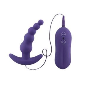 VIBRATING ANAL PLUG BEADS PROSTATE MASSAGER AD-028