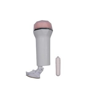 SUPER SOFT VIBRATING MALE STROKER WITH SUCTION MS-048