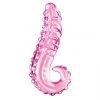 KISS OF TONGUE CRYSTAL GLASS DILDO ANAL TOY